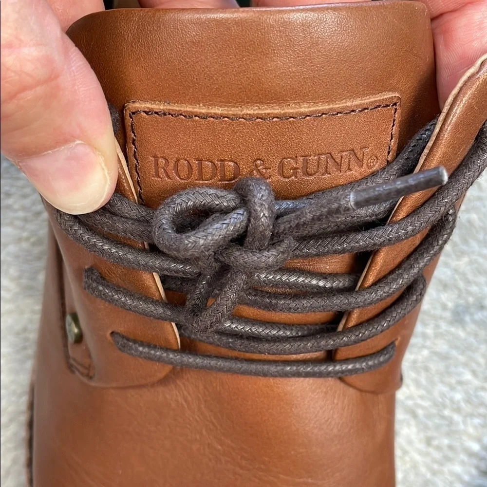 Rodd & Gunn Darfield Derby Shoe Amaretto Brown Lace Up Leather Sz 46
